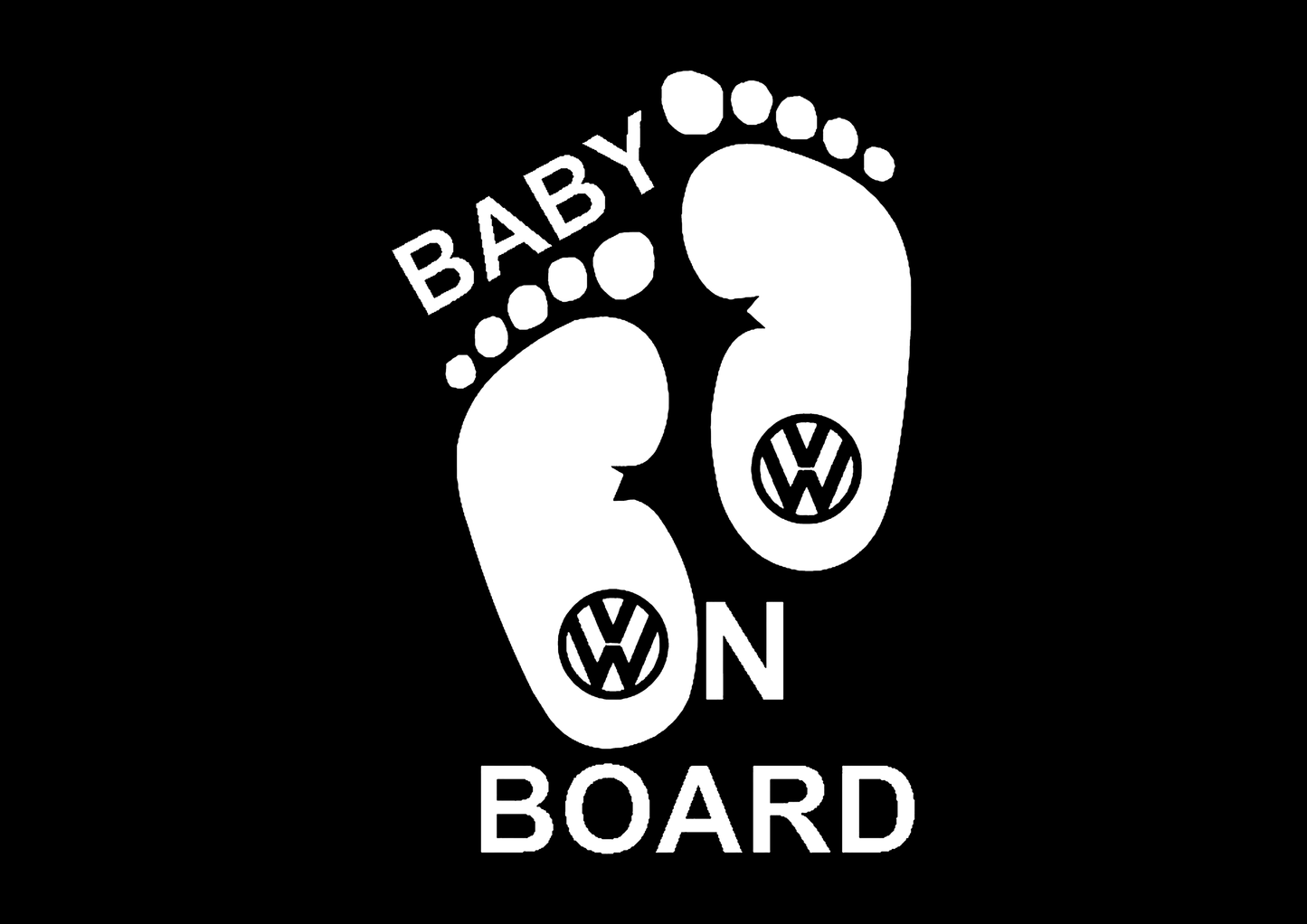 Sticker - BABY ON BOARD VOLKSWAGEN