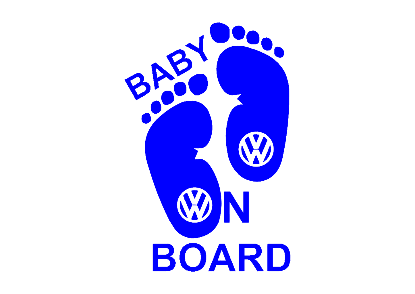 Sticker - BABY ON BOARD VOLKSWAGEN