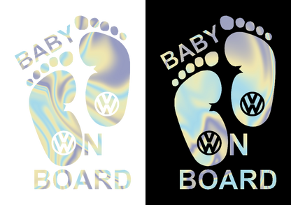 Sticker - BABY ON BOARD VOLKSWAGEN