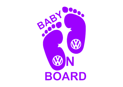 Sticker - BABY ON BOARD VOLKSWAGEN