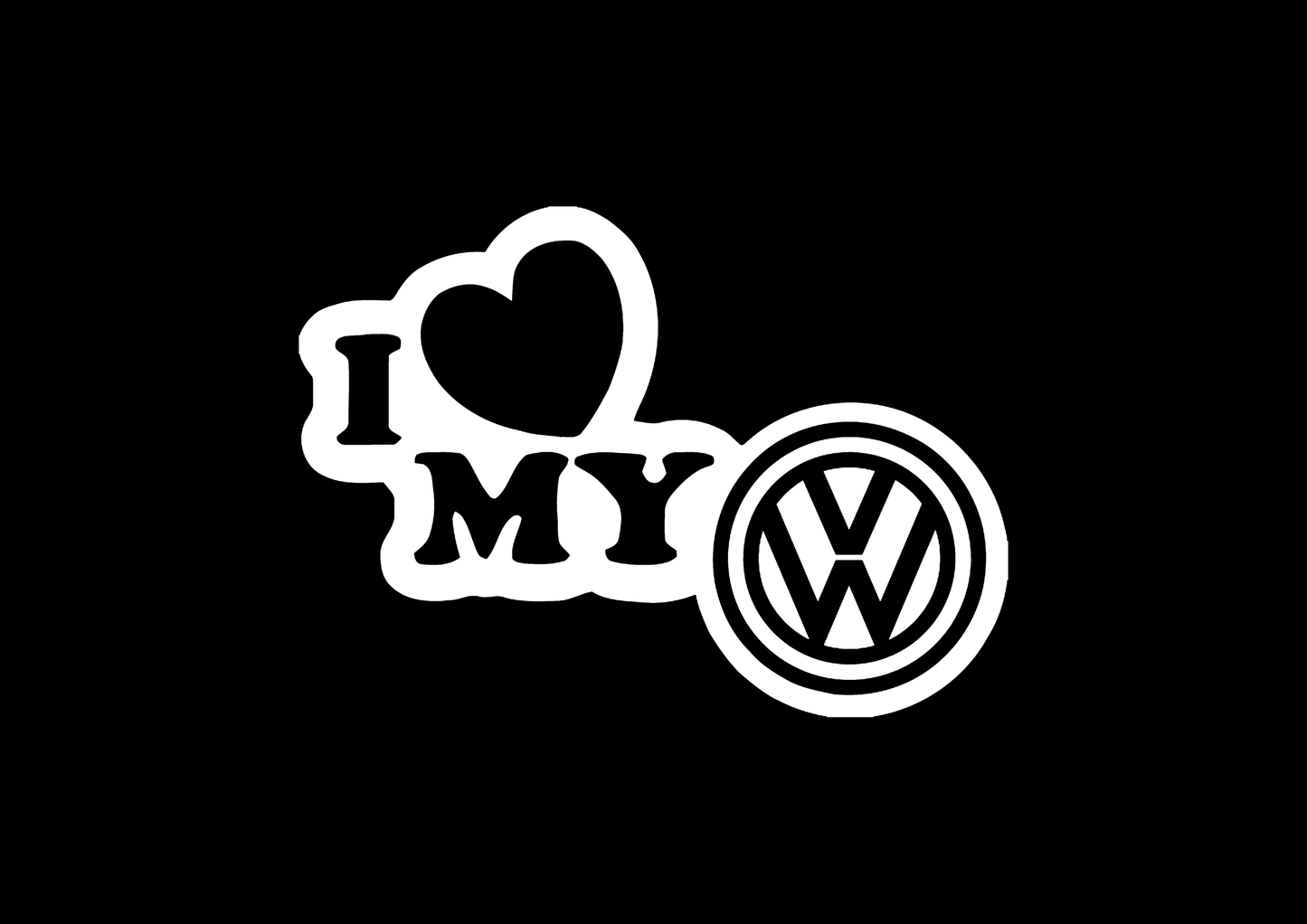 Sticker - I LOVE MY VOLKSWAGEN