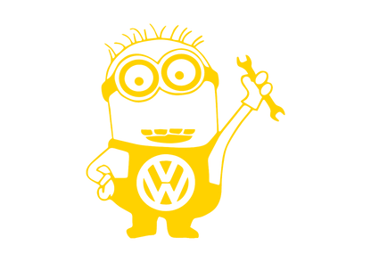 Sticker - VOLKSWAGEN MINION MECANIC