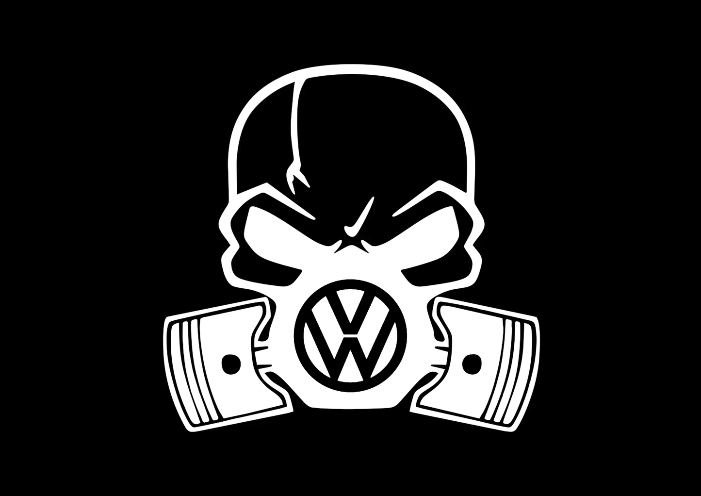 Sticker - VOLKSWAGEN SKULL