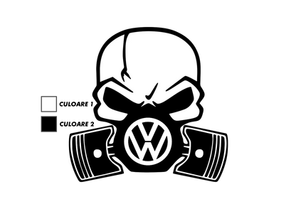 Sticker - VOLKSWAGEN SKULL